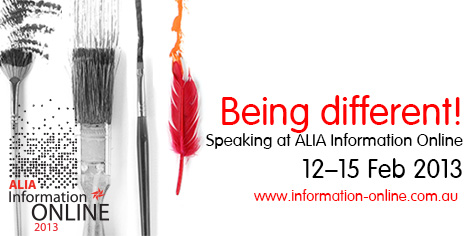 Speaking at ALIA Info Online 2013